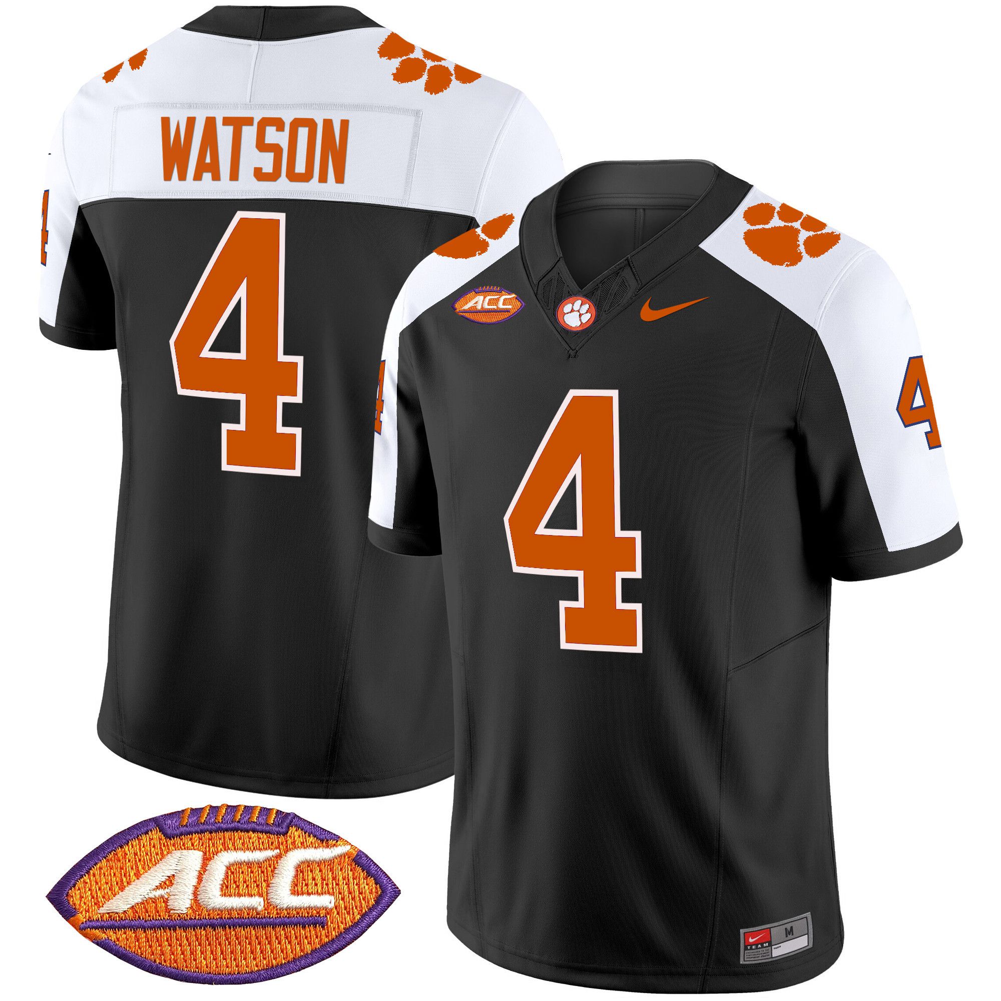 Men Clemson Tigers #4 Watson Black 2024 Nike Vapor Limited NCAA Jersey